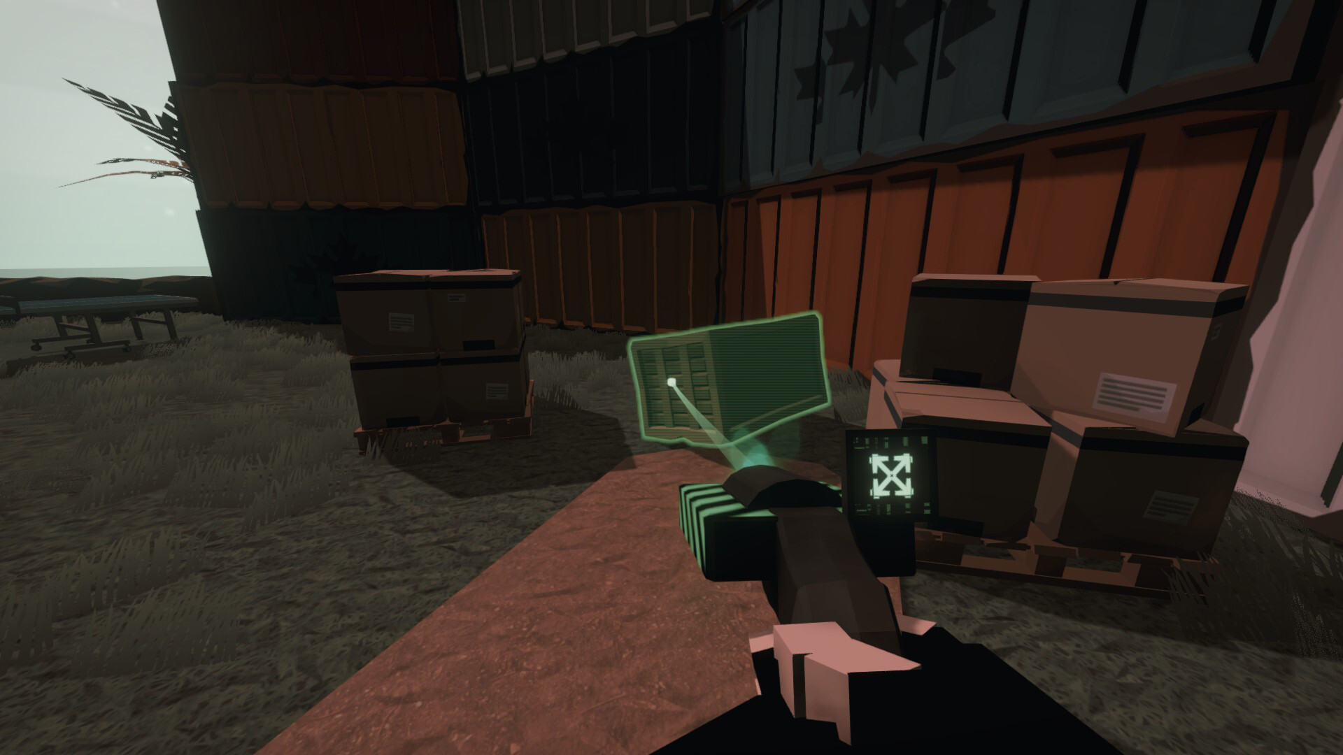 Геймплей GoreBox: перестрелка с горе-куклами в песочнице