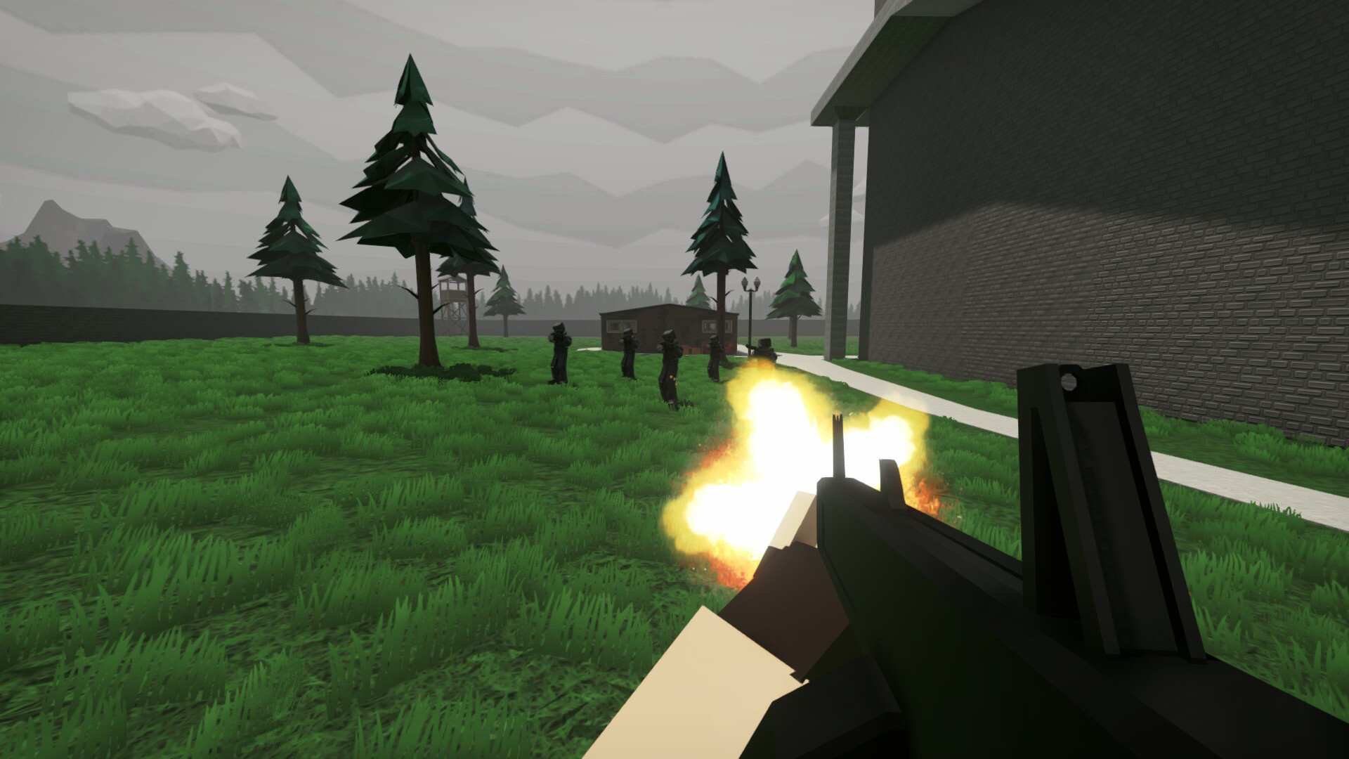Битва горе-кукол в GoreBox: толпа NPC против игрока